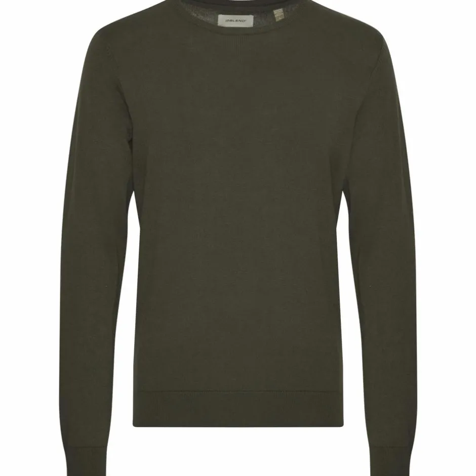 Online Blend Herre Striktrøje Plus Size - Forest Night