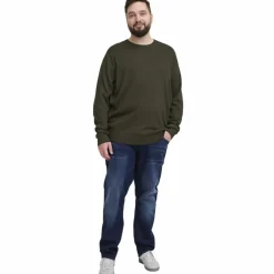 Online Blend Herre Striktrøje Plus Size - Forest Night