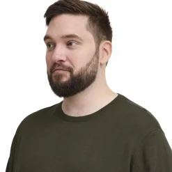 Online Blend Herre Striktrøje Plus Size - Forest Night