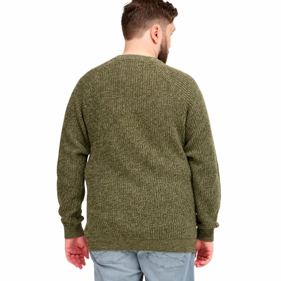 Best Blend Herre Striktrøje Plus Size - Forest Night