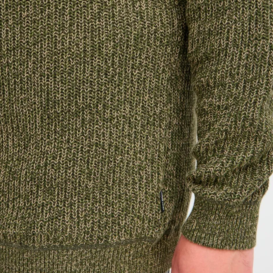 Best Blend Herre Striktrøje Plus Size - Forest Night