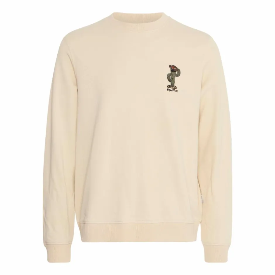 Sale Blend Herre Sweatshirt - Bleached Sand