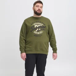 New Blend Herre Sweatshirt - Olive Night