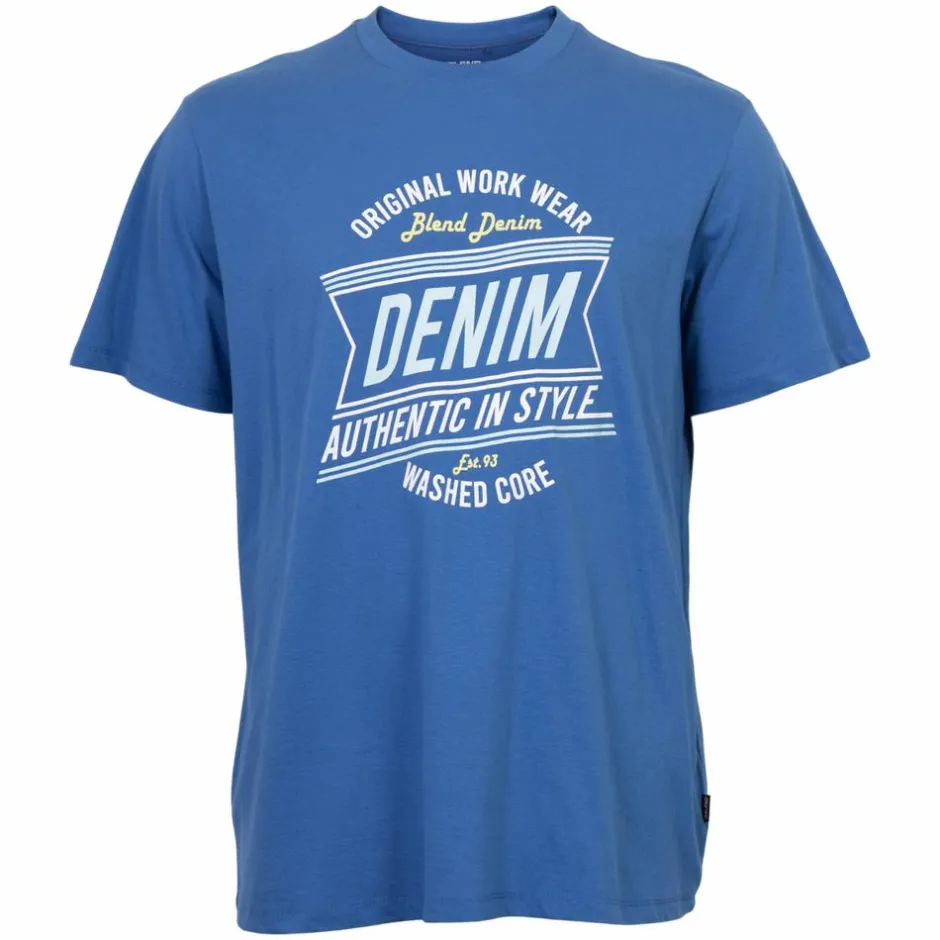 Discount Blend Herre T-shirt - Nautical Blue