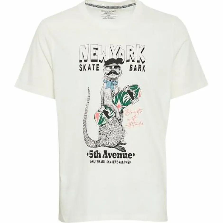 New Blend Herre T-shirt - Snow White