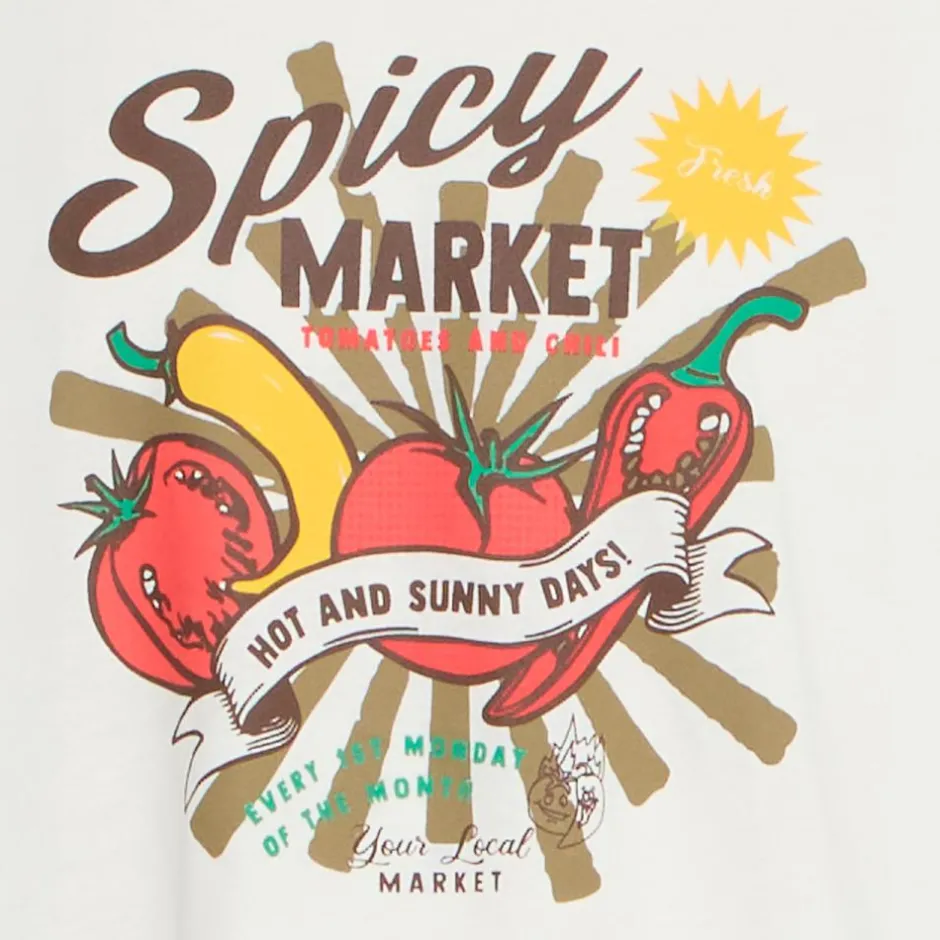 Outlet Blend Herre T-shirt - Snow White