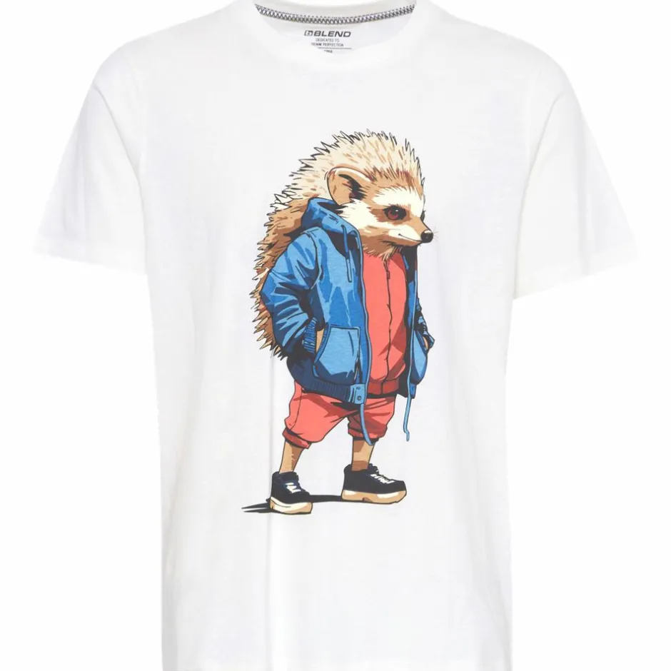 New Blend Herre T-shirt - Snow White