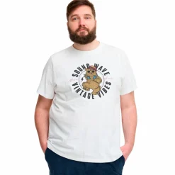 Outlet Blend Herre T-shirt Plus Size - Snow White