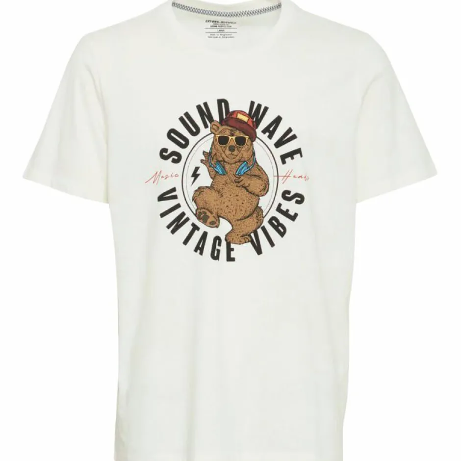 Outlet Blend Herre T-shirt Plus Size - Snow White