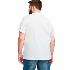 Hot Blend Herre T-shirt Plus Size - Snow White