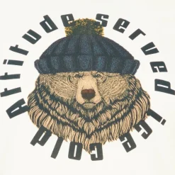 Best Blend Herre T-shirt Plus Size - White bear