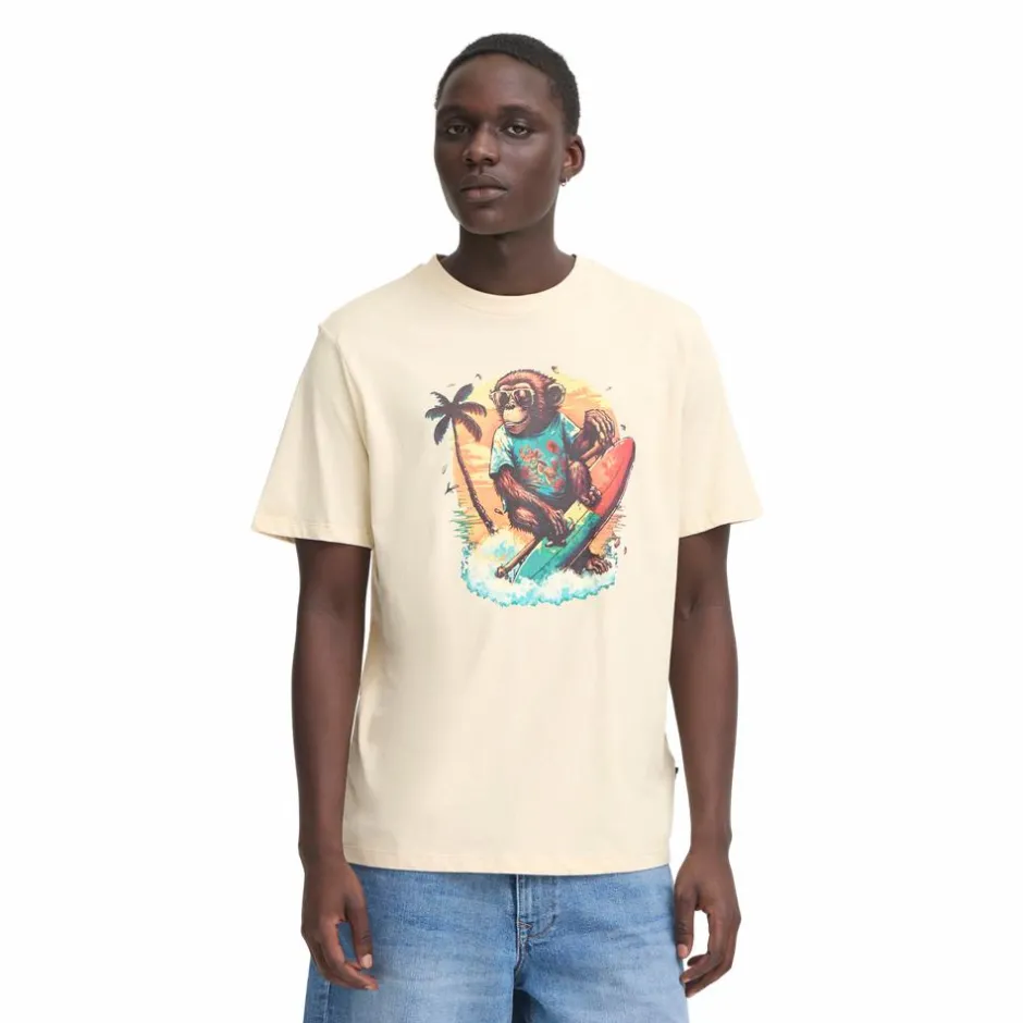 Outlet Blend Jessy Herre T-shirt - Bleached Sand