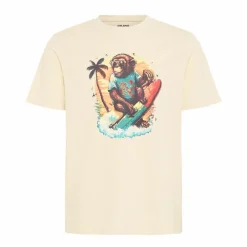 Outlet Blend Jessy Herre T-shirt - Bleached Sand