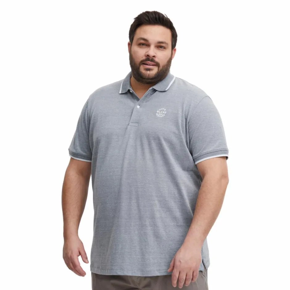 Blend Nate Herre Polo Plus Size - Denim Blue