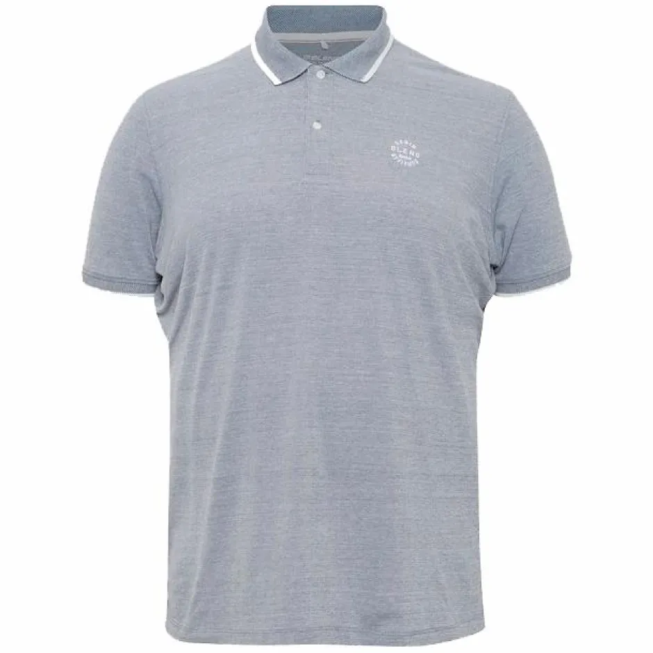 Blend Nate Herre Polo Plus Size - Denim Blue