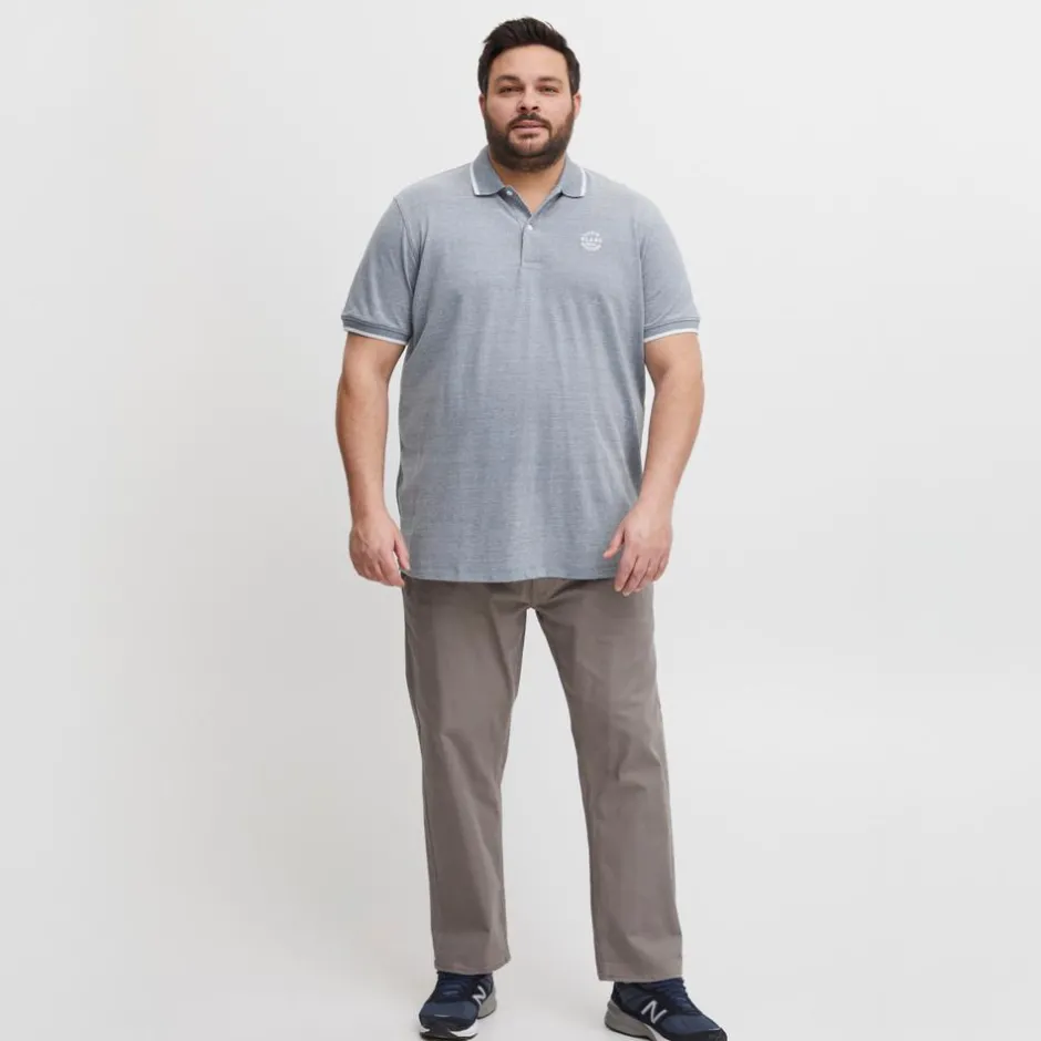 Blend Nate Herre Polo Plus Size - Denim Blue