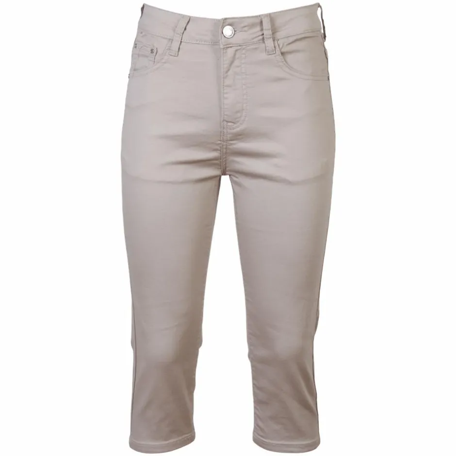 Outlet BS Jeans Dame Capri - Sand