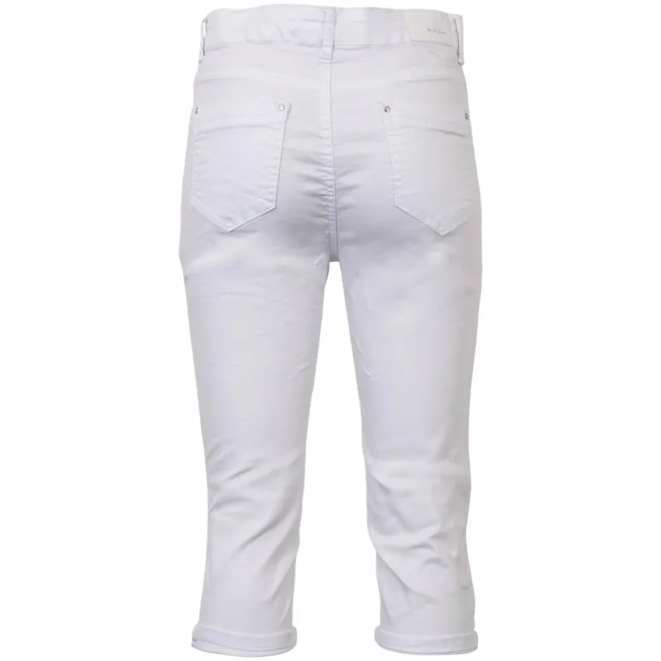 BS Jeans Dame Capri - White