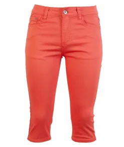 Sale BS Jeans Dame Capri Plus Size - Coral