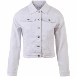 Discount BS Jeans Dame Denimjakke - Hvid