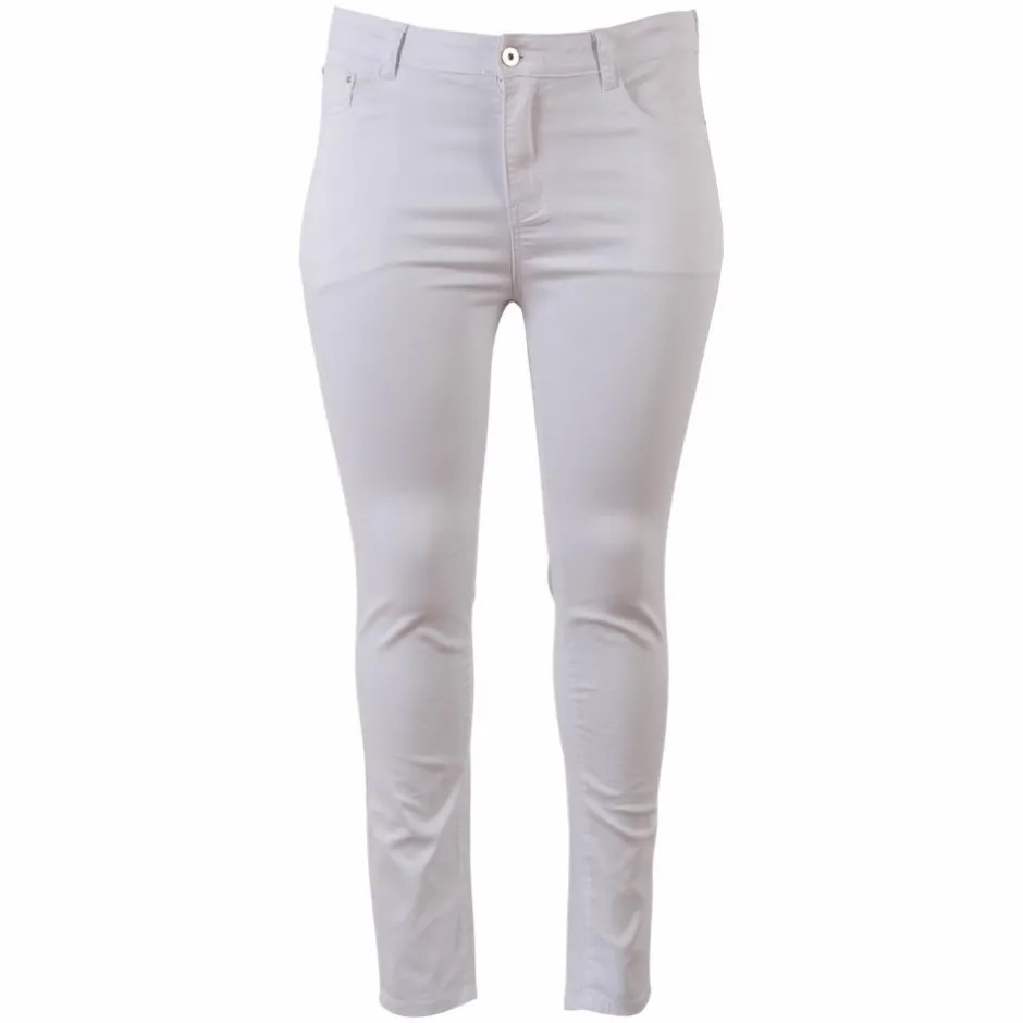 Sale BS Jeans Dame Jeans Plus Size - Hvid