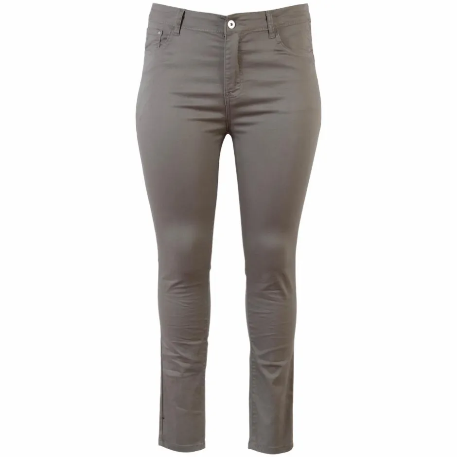 BS Jeans Dame Jeans Plus Size - Khaki