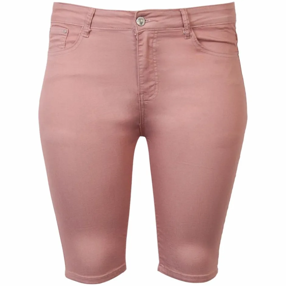 Discount BS Jeans Dame Shorts Plus Size - Rose