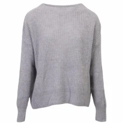 Best By B Dame Striktrøje - Perla Grigio