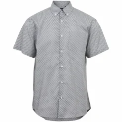 Carnét Ash Herre Kortærmet skjorte Plus Size - GREY AOP