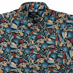 Hot Carnét Bernhard Herre Kortærmet skjorte - Navy Blazer