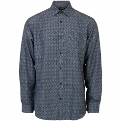 Sale Carnét Bernhard Herre Skjorte Plus Size - Blue