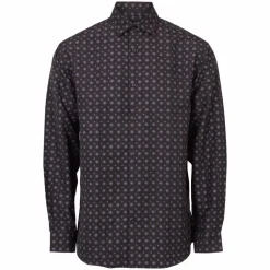 Outlet Carnét Bernhard Herre Skjorte - Charcoal