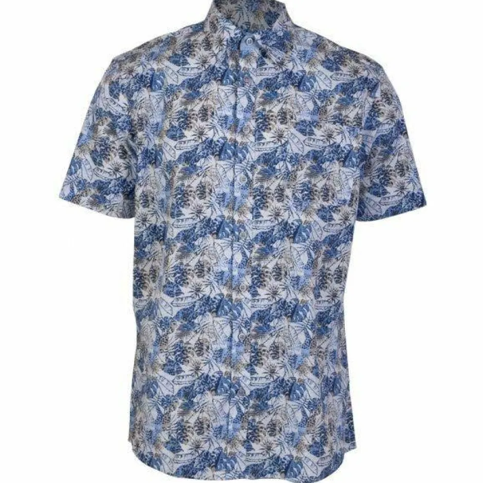 Best Carnét Herre Kortærmet skjorte - Blue