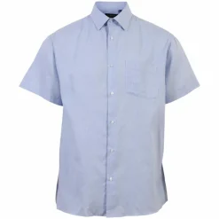 Best Carnét Oak Herre Kortærmet skjorte - Light Blue Check