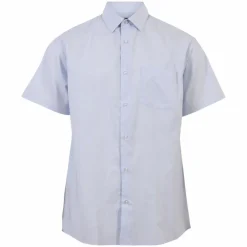 Sale Carnét Oak Herre Kortærmet skjorte - Light Blue Stripe