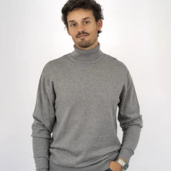 Clearance Carnét Stone Herre Rullekrave - Grey Mix