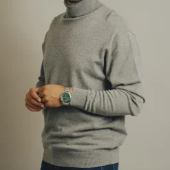 Clearance Carnét Stone Herre Rullekrave - Grey Mix