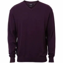 Online Carnét Stone Herre Striktrøje - Plum Mix