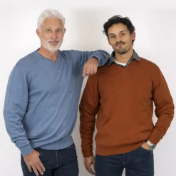 Carnét Stone Herre Striktrøje - Colony Blue Mix