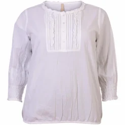 Best Cassiopeia Dame Bluse Plus Size - Offwhite