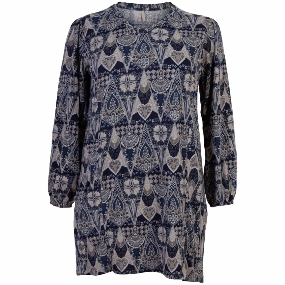 Online Cassiopeia Rovine Dame Tunika Plus Size - Blue Combi