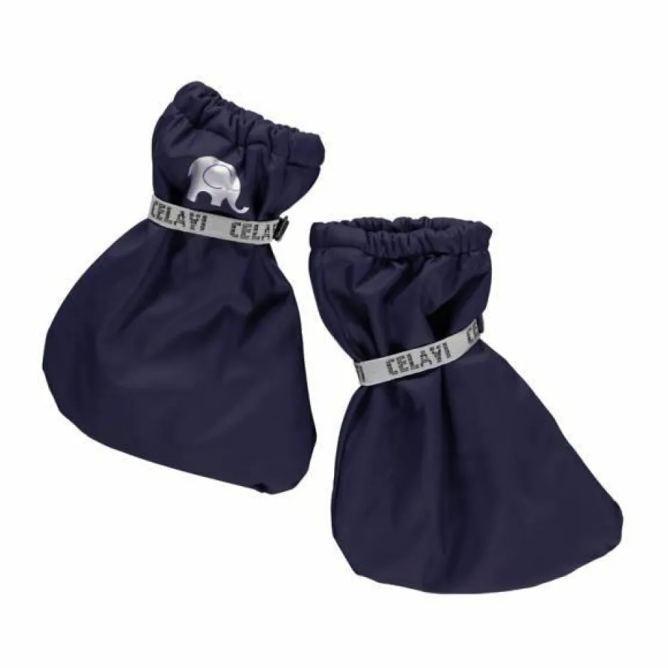 Hot CeLaVi Baby Overtrækssko m. fleece - Dark Navy