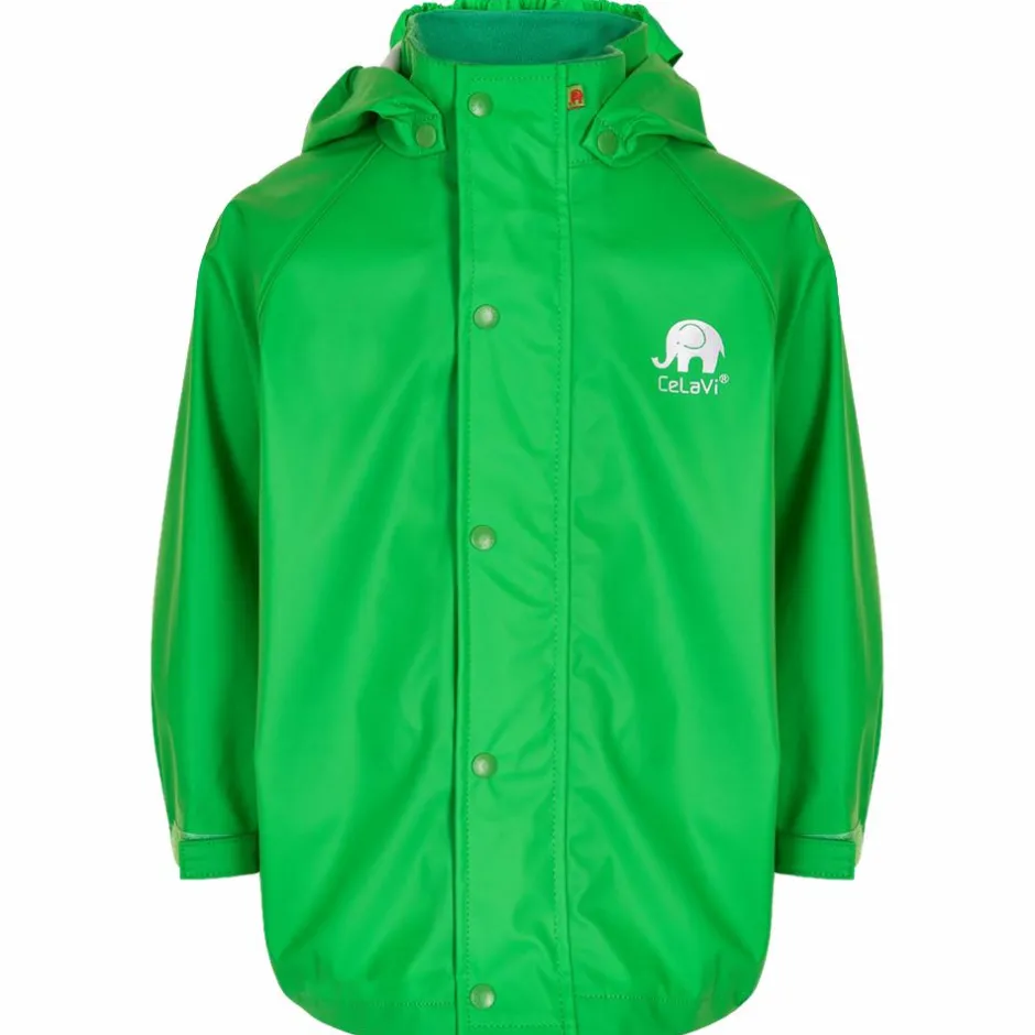 Outlet CeLaVi Børne Regnjakke - Green