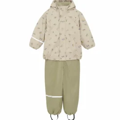 CeLaVi Børne Regnsæt m. fleece - White Pepper