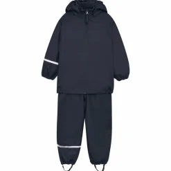 CeLaVi Børne Regnsæt m. fleece - Dark Navy