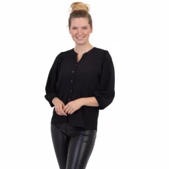 Hot ChaCha Dame Bluse - Black