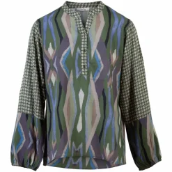 Discount ChaCha Dame Bluse - Khaki Combi