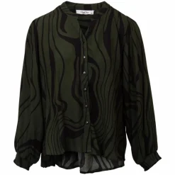 Discount ChaCha Dame Bluse - Khaki/Black