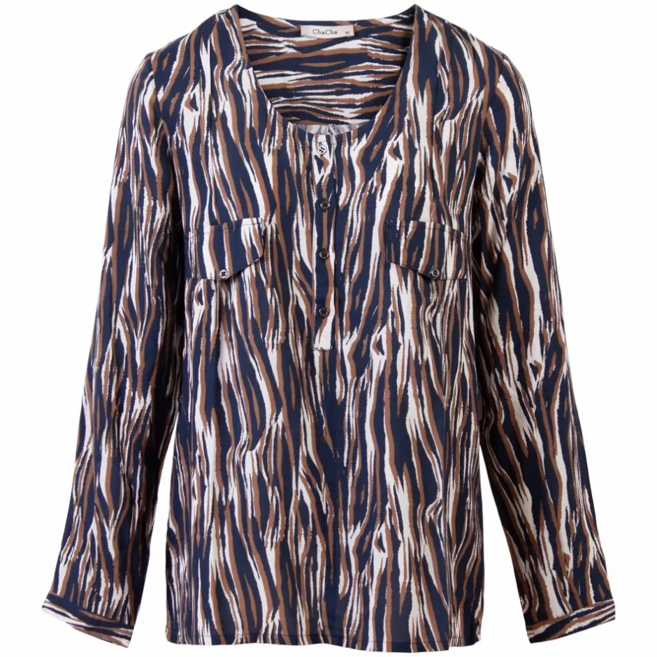 Outlet ChaCha Dame Bluse - Navy