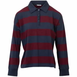 Best ChaCha Dame Bluse - Navy/Bordeaux